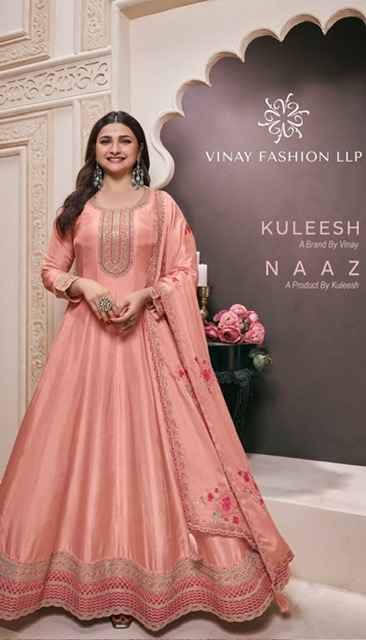 Vinay Kuleesh Naaz Moonga Silk Dress (4 pcs Catalogue)