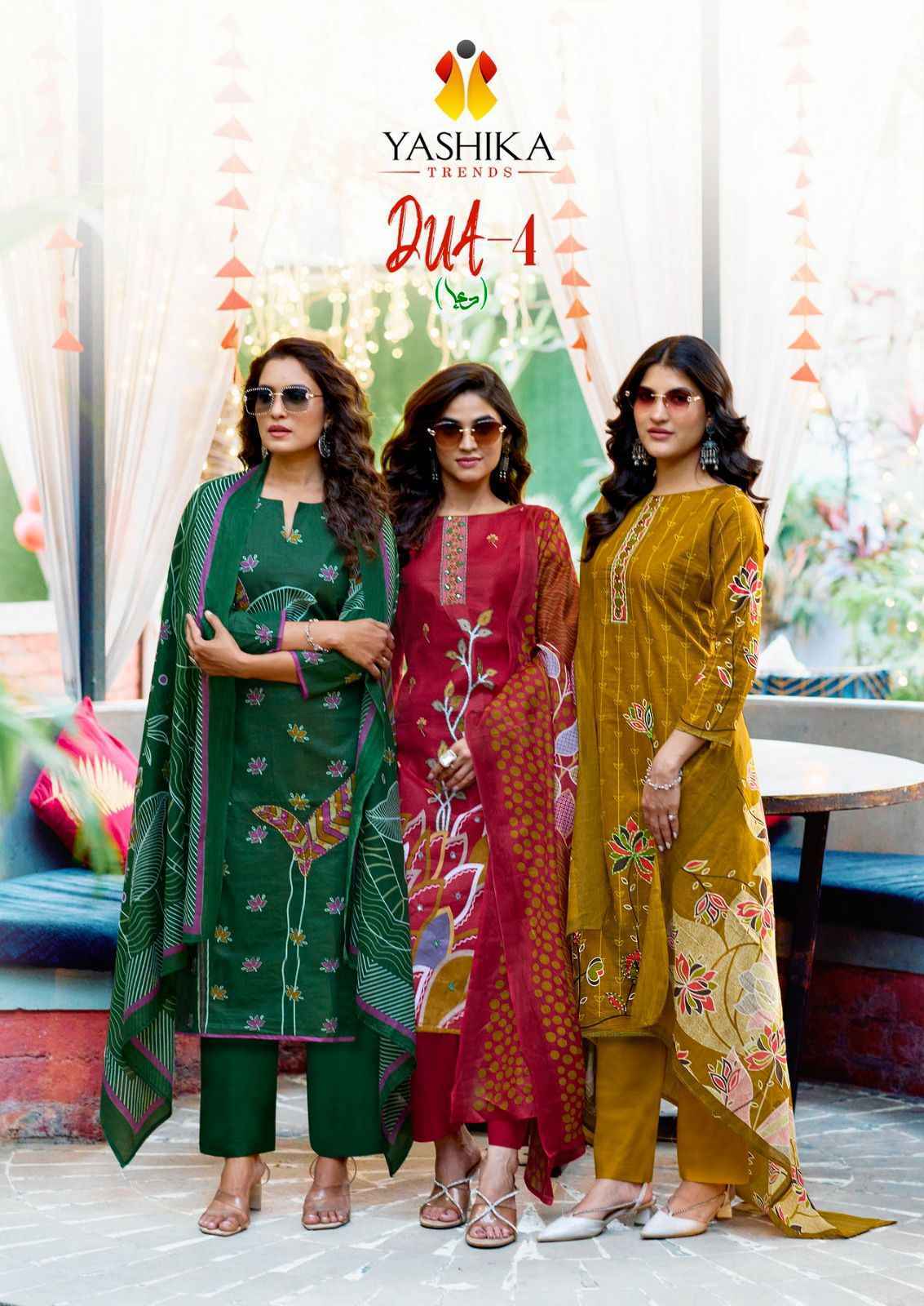 Yashika Trends Dua Vol-4 Cotton Dress Material (8 pcs Catalogue)