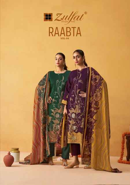 Zulfat Raabta Vol-4 Jam Cotton Dress Material (6 pcs Catalogue)