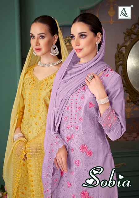 Alok Sobia Viscouse Rayon Dress Material (4 pcs Catalogue)