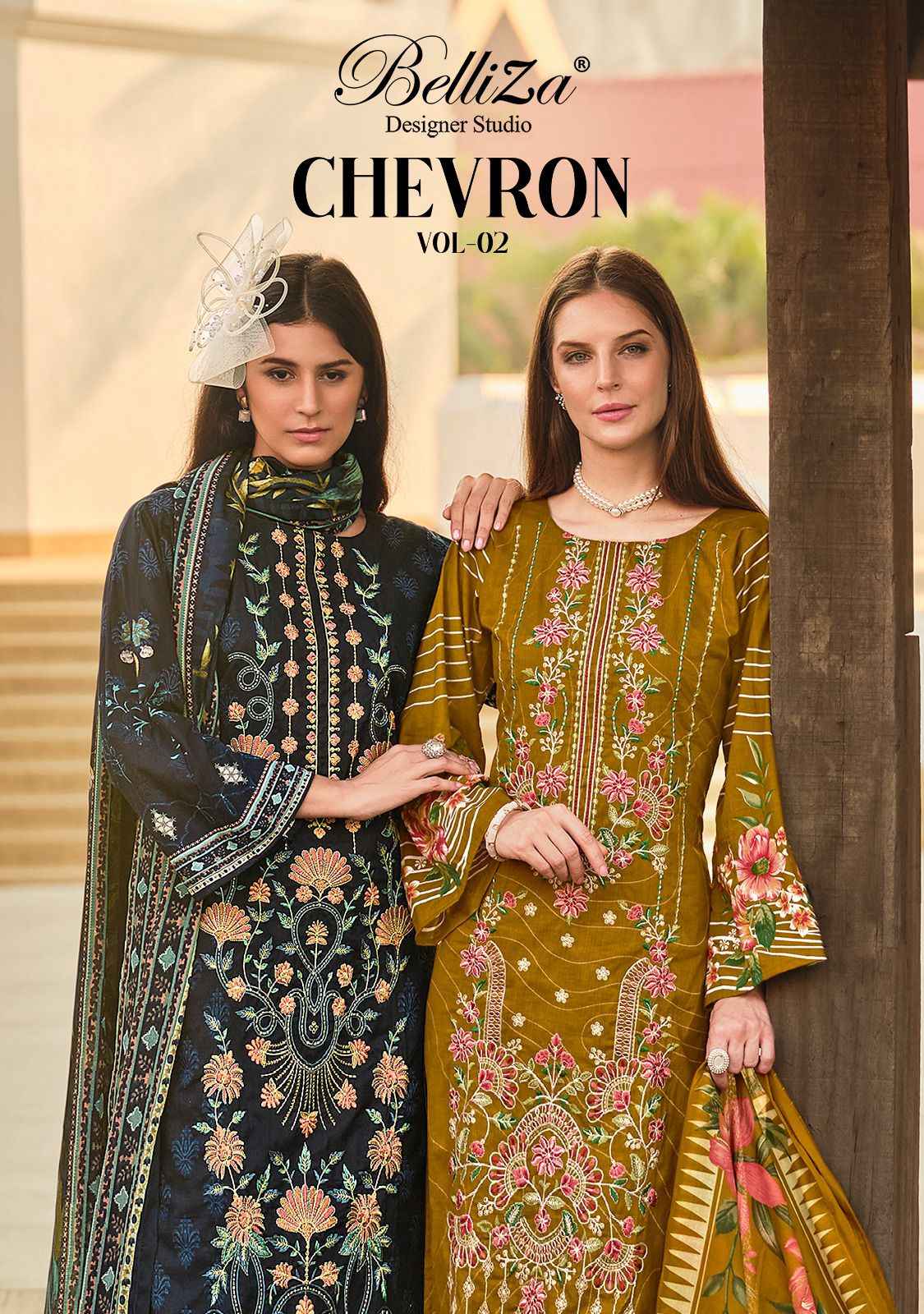 Belliza Chevron Vol-2 Cotton Dress Material (6 pcs Catalogue)