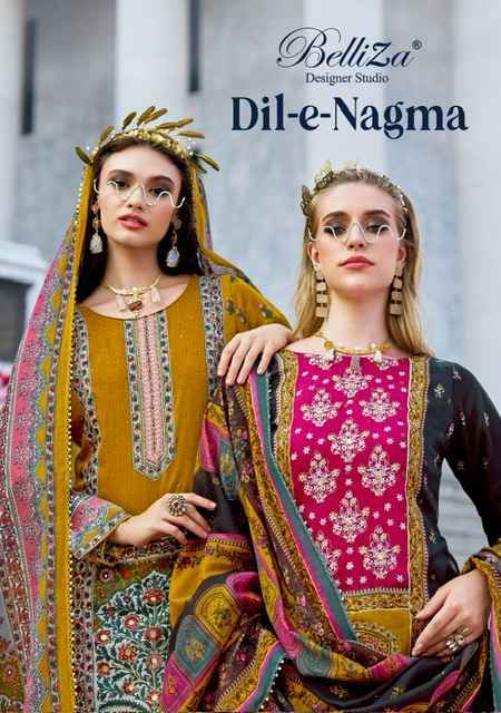 Belliza Dil-E-Nagma Jam Cotton Dress Material (8 pcs Catalogue)