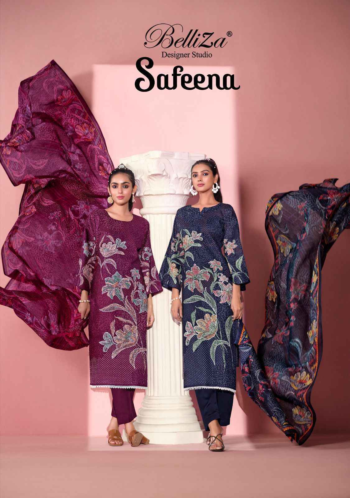 Belliza Safeena Cotton Dress Material (6 pcs Catalogue)