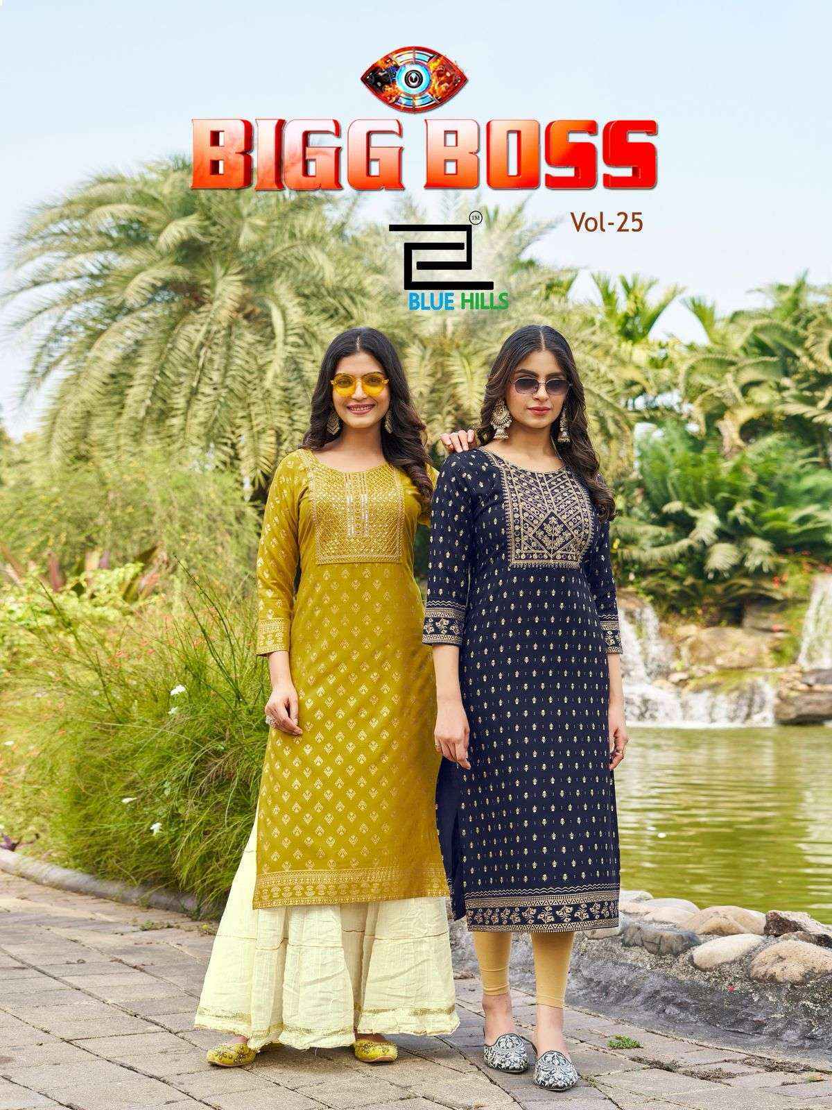 Blue Hills Bigg Boss Vol-25 Rayon Kurti (8 pcs Catalogue)