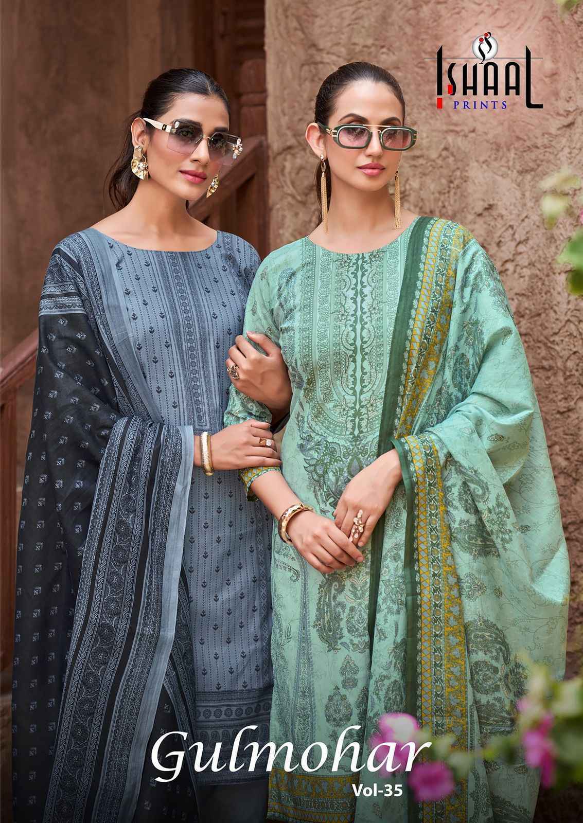 Ishaal Prints Gulmohar Vol-35 Lawn Dress Material (10 Pc Catalouge)