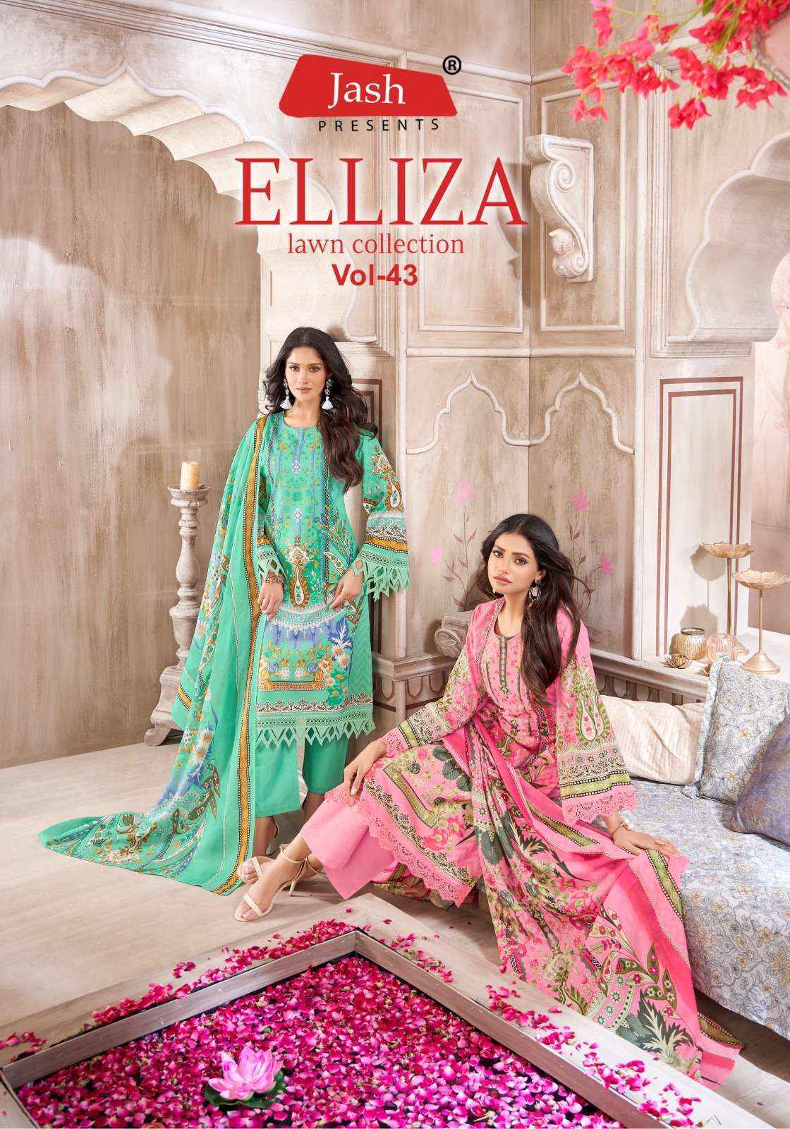 Jash Elliza Vol-43 Cotton Dress Material (10 pcs Catalogue)