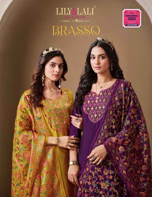 Lily & Lali Brasso Roman Silk Readymade Suit (6 pcs Catalogue)