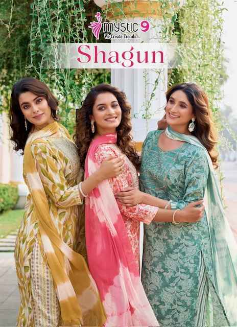 Mystic 9 Shagun Vol-14 Rayon Readymade Suit (8 pcs Catalogue)