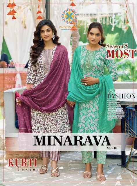 Passion Tree Minarva Vol-2 Rayon Readymade Suit (9 pcs Catalogue)