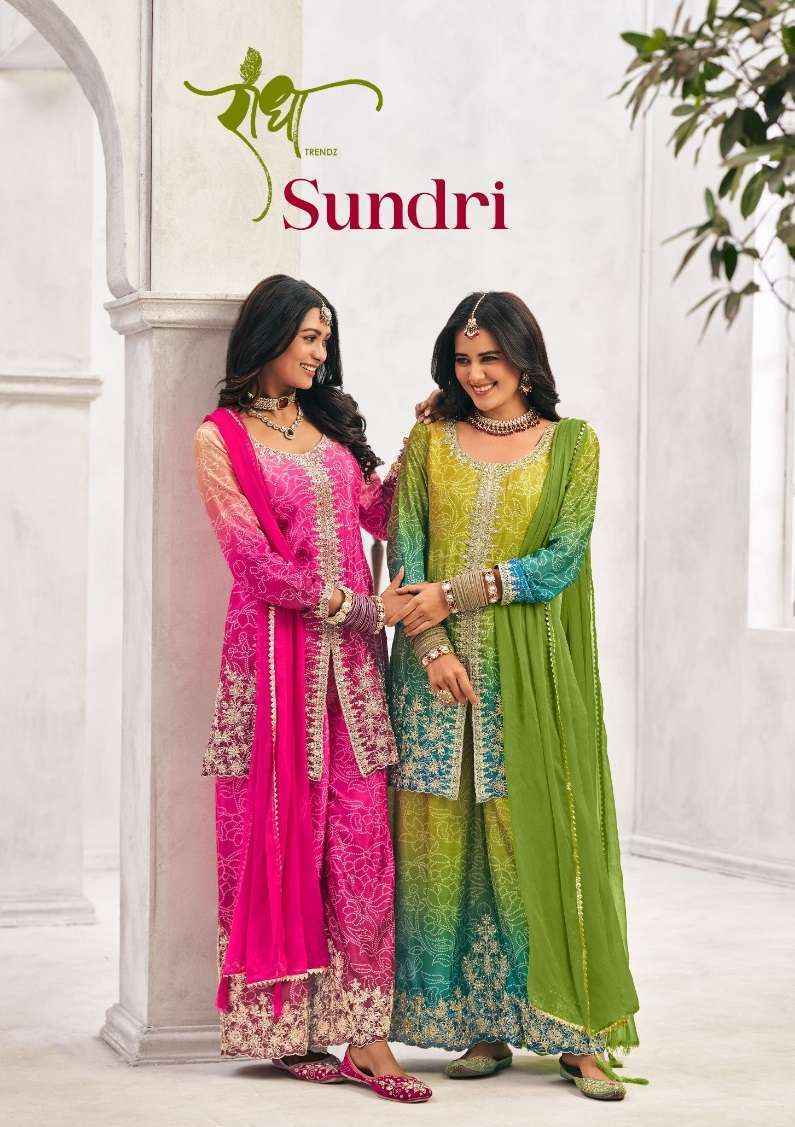 Radha Trendz Sundri Readymade Chinon Dress (4 pcs Catalogue)