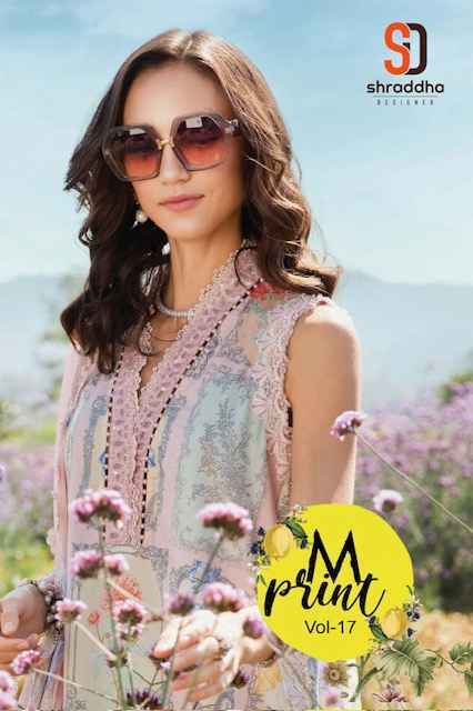 Shraddha Designer M Print Vol-17 Pakistani Lawn Cotton Dress Material (4 pcs Catalogue)