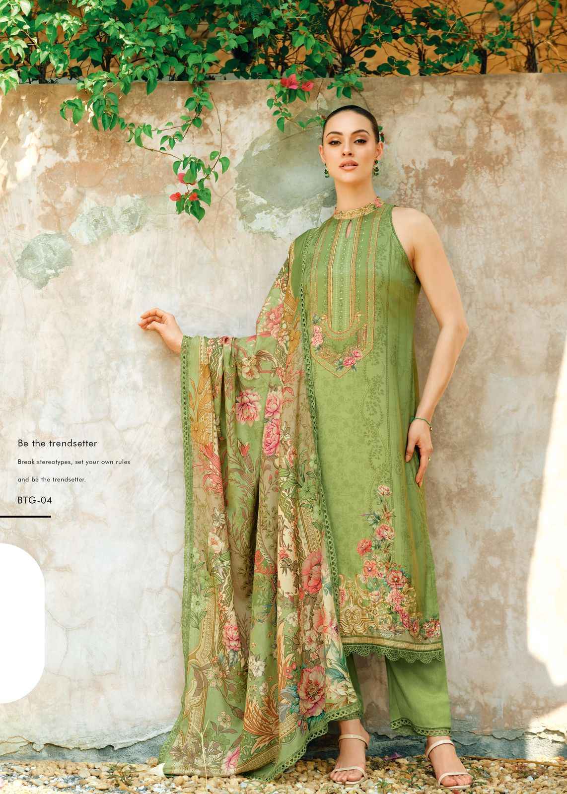 Varsha Beyond the Garden Cotton Dress Material (5 pcs Catalogue)