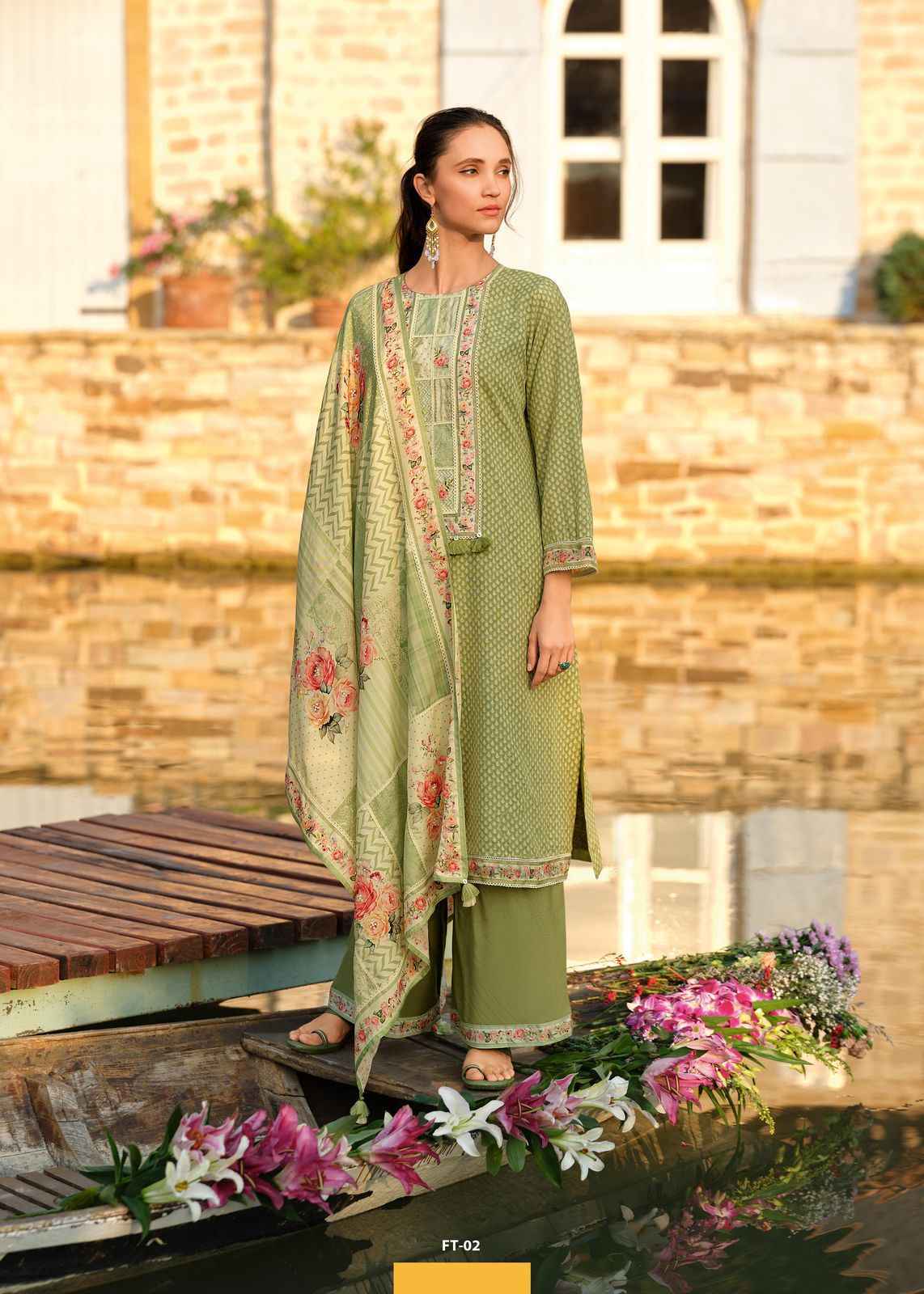 Varsha Feather Linen Cotton Dress Material (3 pcs Catalogue)