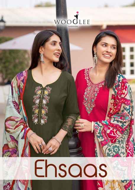 Wooglee Ehsaas Viscouse Kurti Combo 6 pcs Catalogue