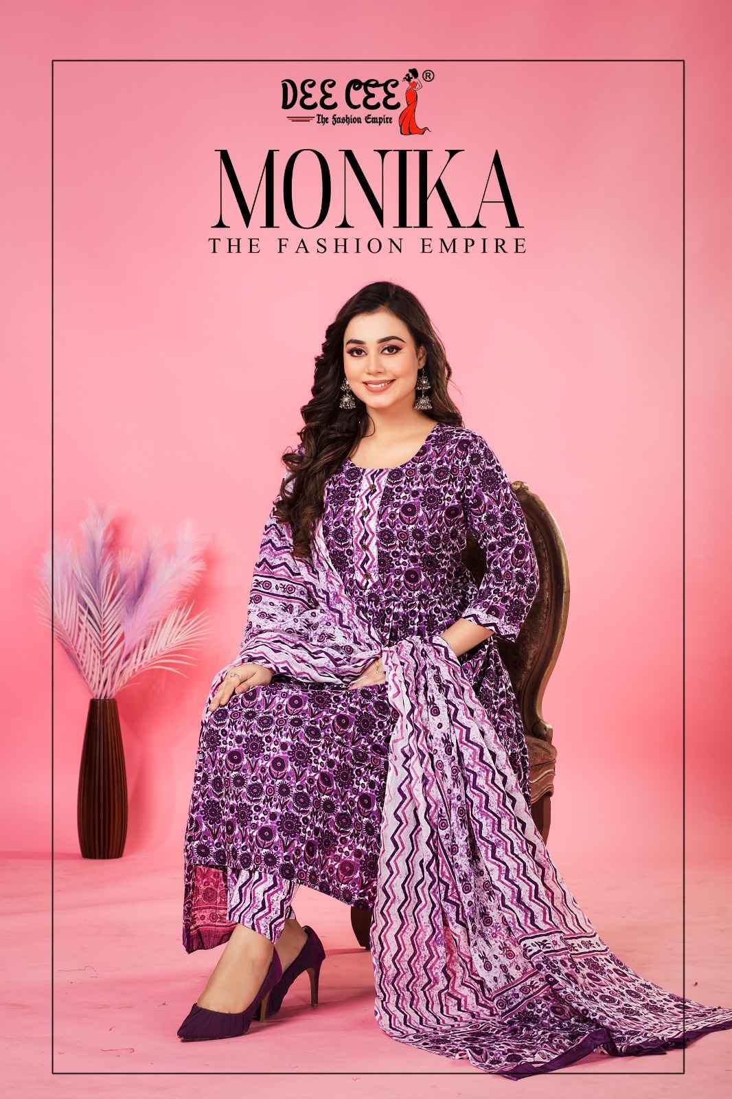 Dee Cee Monika Cambric Cotton Readymade Suit (6 Pc Catalog)