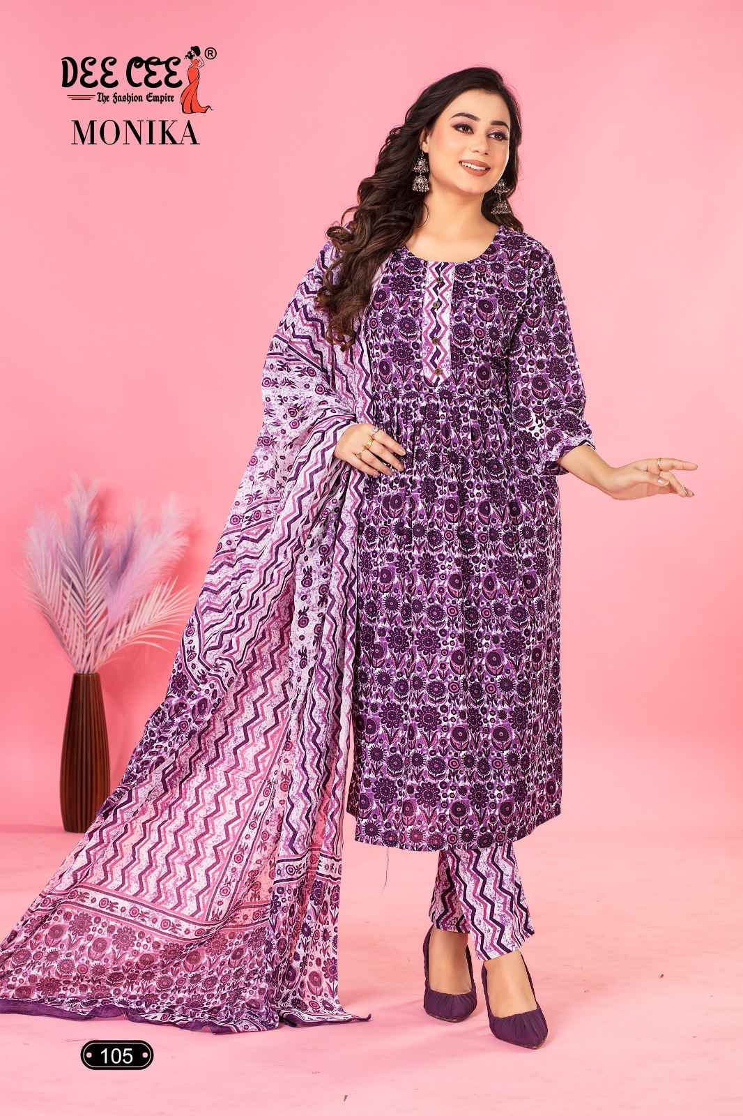 Dee Cee Monika Cambric Cotton Readymade Suit (6 Pc Catalog)