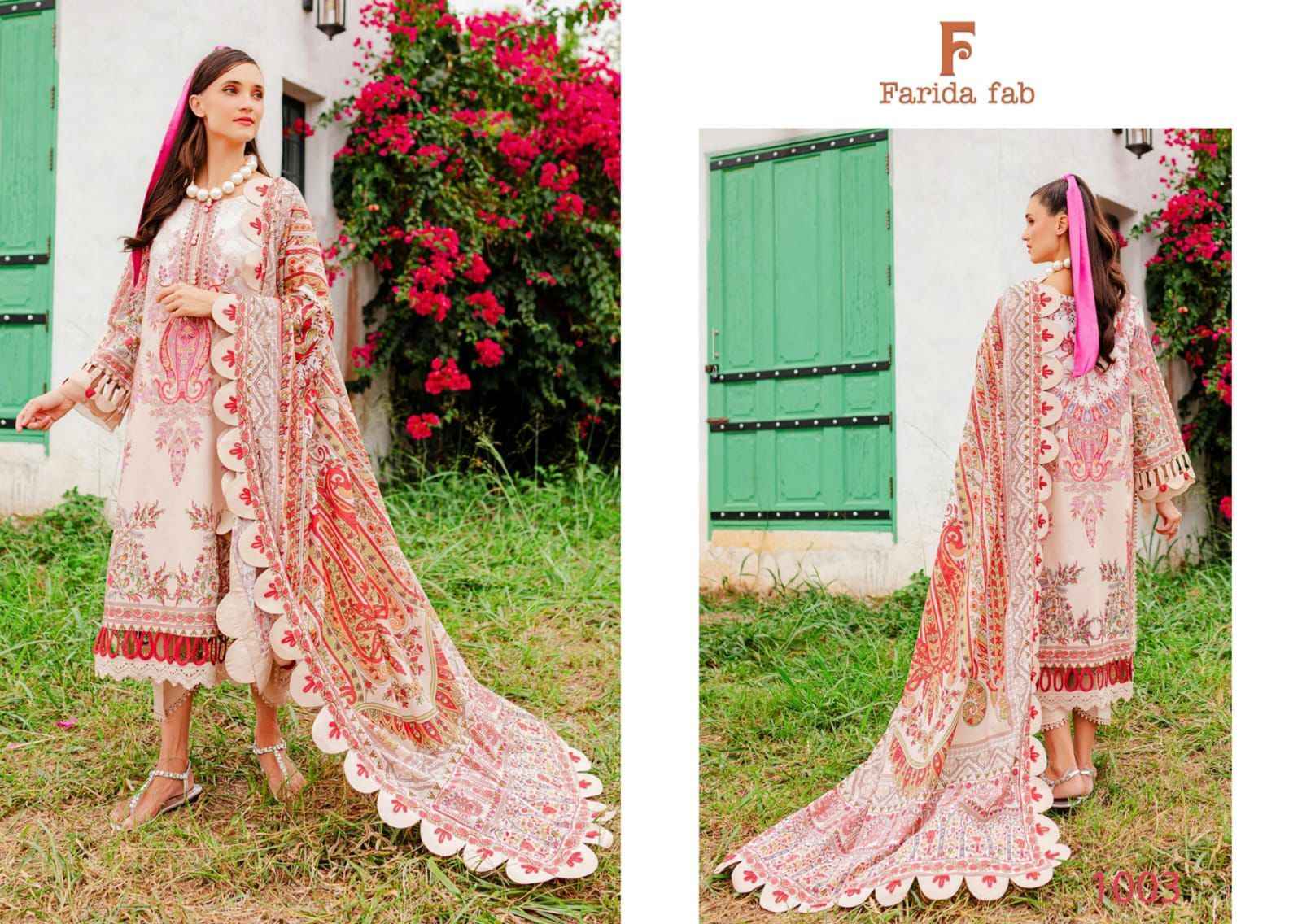 Farida Fab Concept A Cotton Dress Material 6 pcs Catalogue