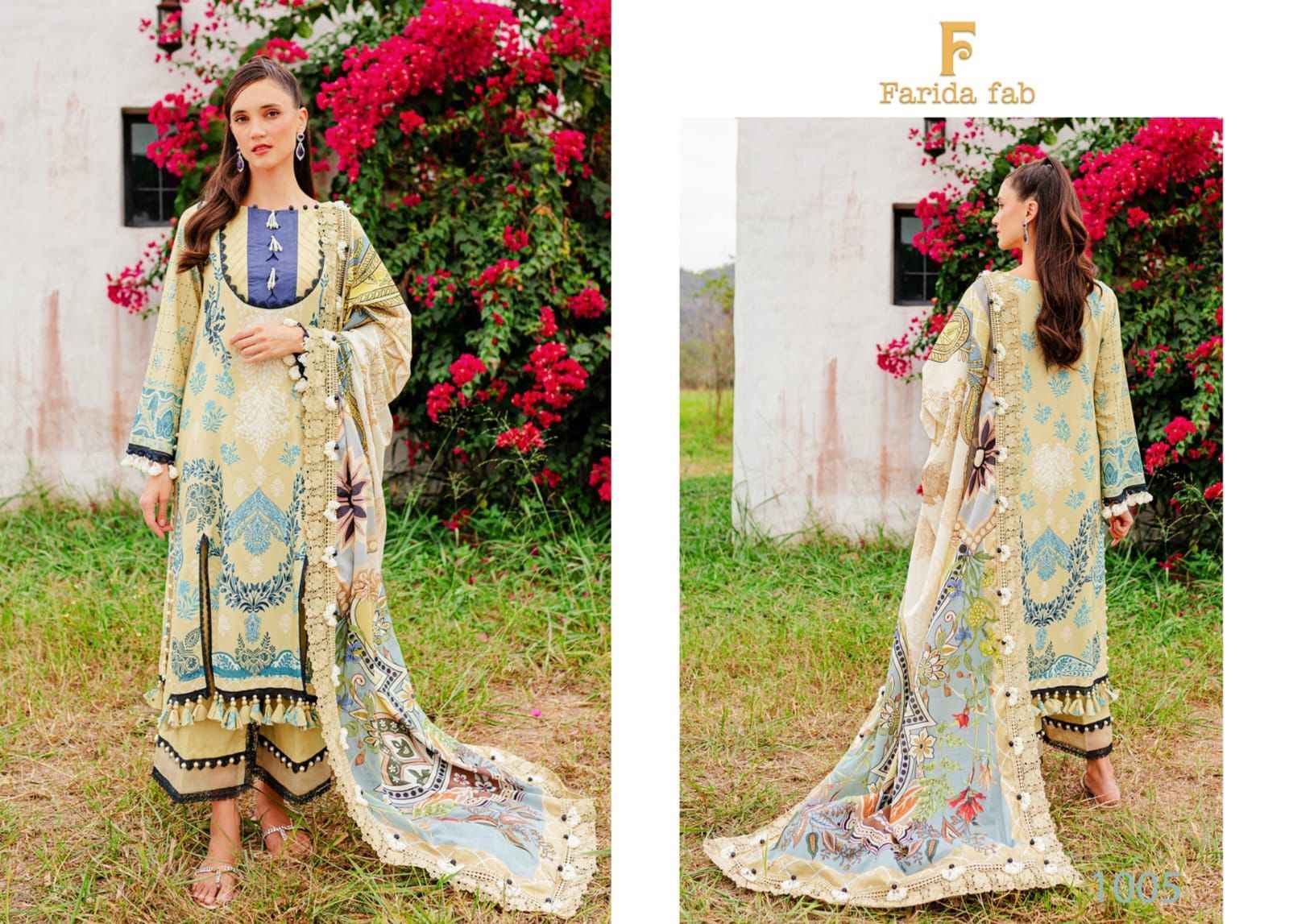 Farida Fab Concept A Cotton Dress Material 6 pcs Catalogue