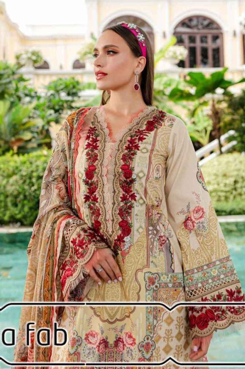 Farida Fab Gulmohar Cotton Dress Material (6 pcs Catalogue)