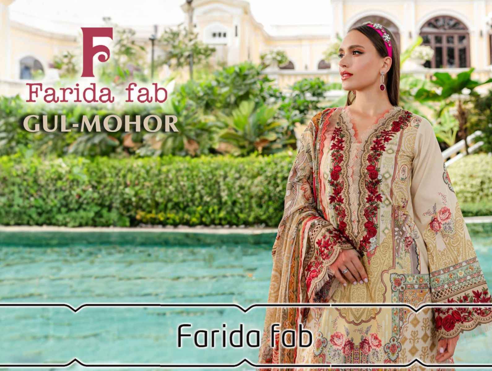 Farida Fab Gulmohar Cotton Dress Material (6 pcs Catalogue)