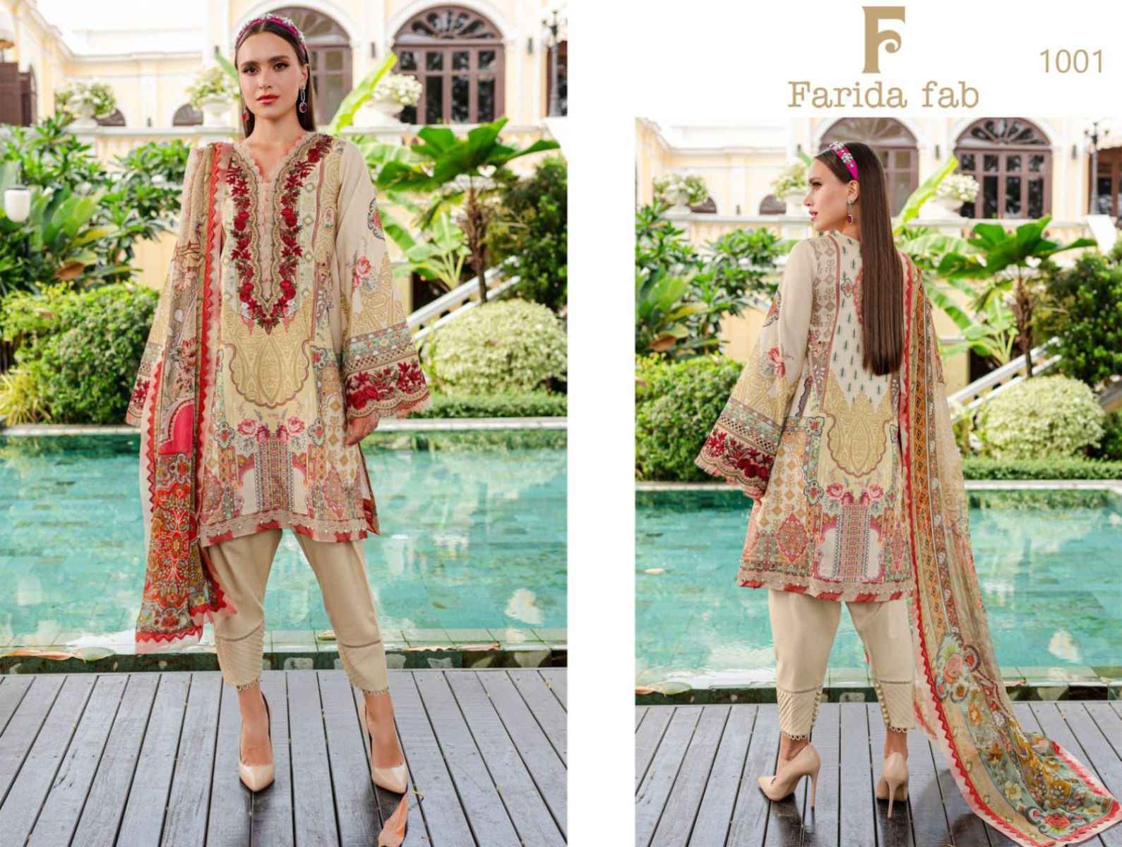 Farida Fab Gulmohar Cotton Dress Material (6 pcs Catalogue)