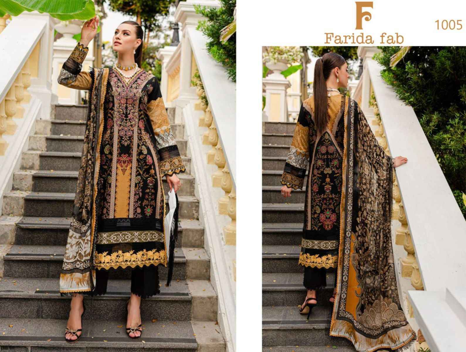 Farida Fab Gulmohar Cotton Dress Material (6 pcs Catalogue)