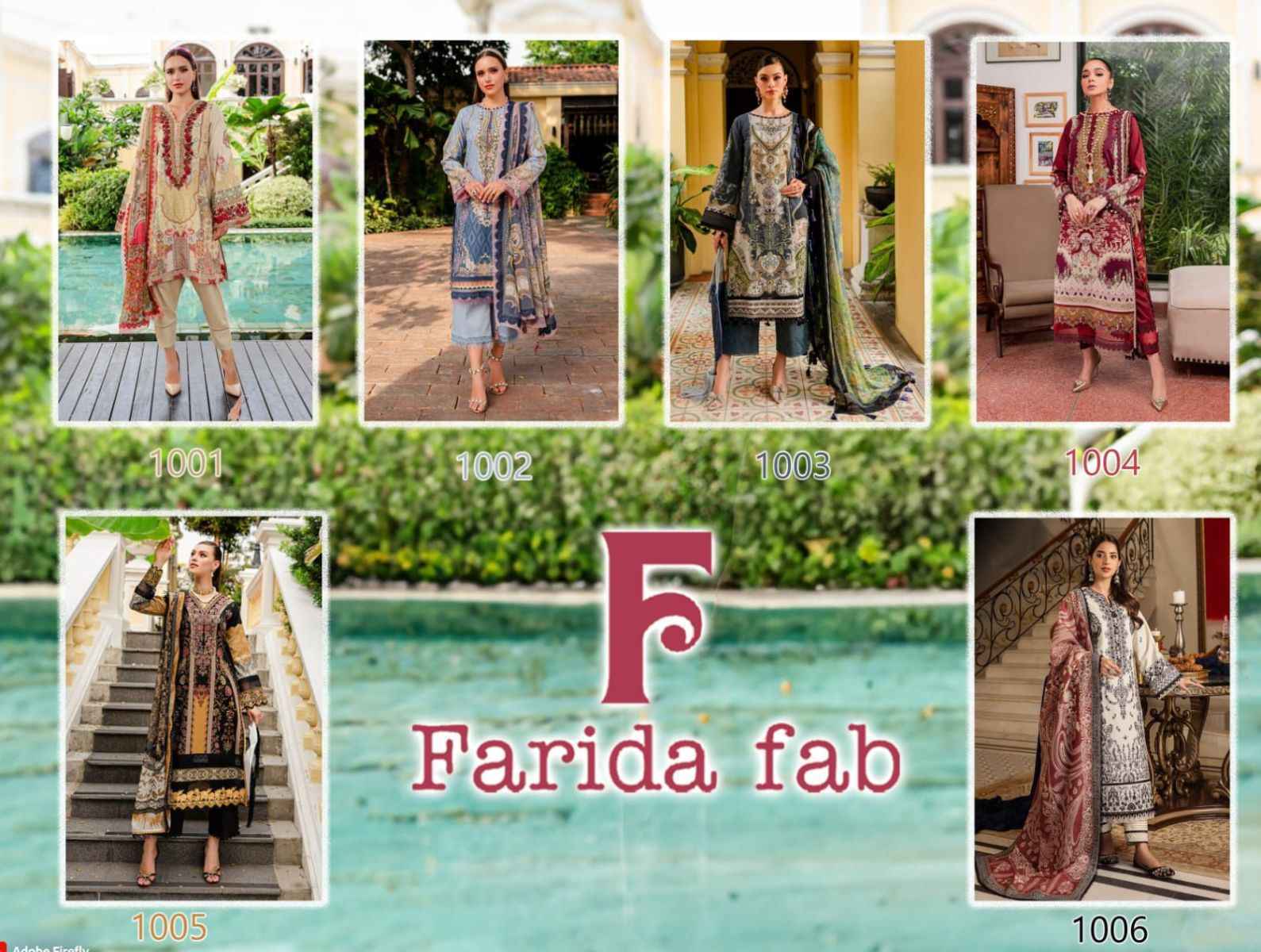 Farida Fab Gulmohar Cotton Dress Material (6 pcs Catalogue)