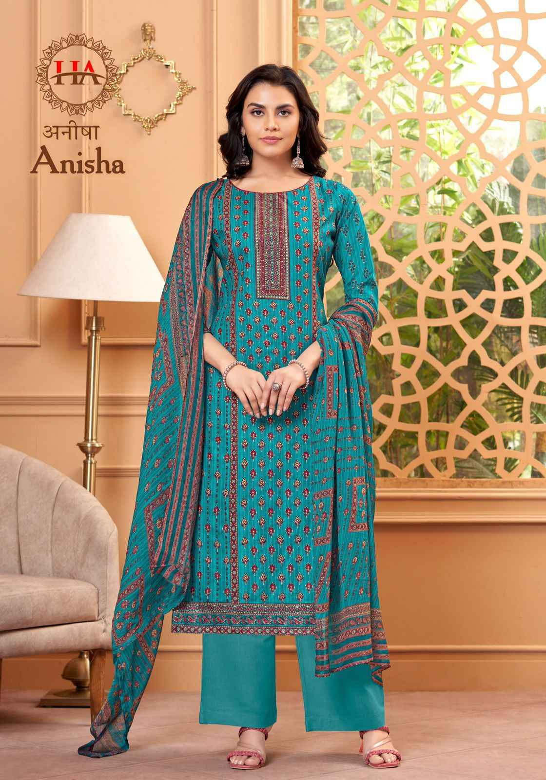 Harshit Anisha Pure Cotton Dress Material (8 Pc Catalog)