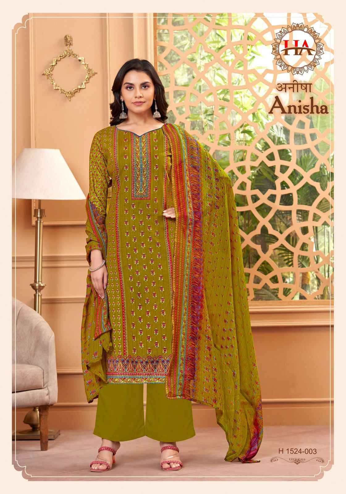 Harshit Anisha Pure Cotton Dress Material (8 Pc Catalog)