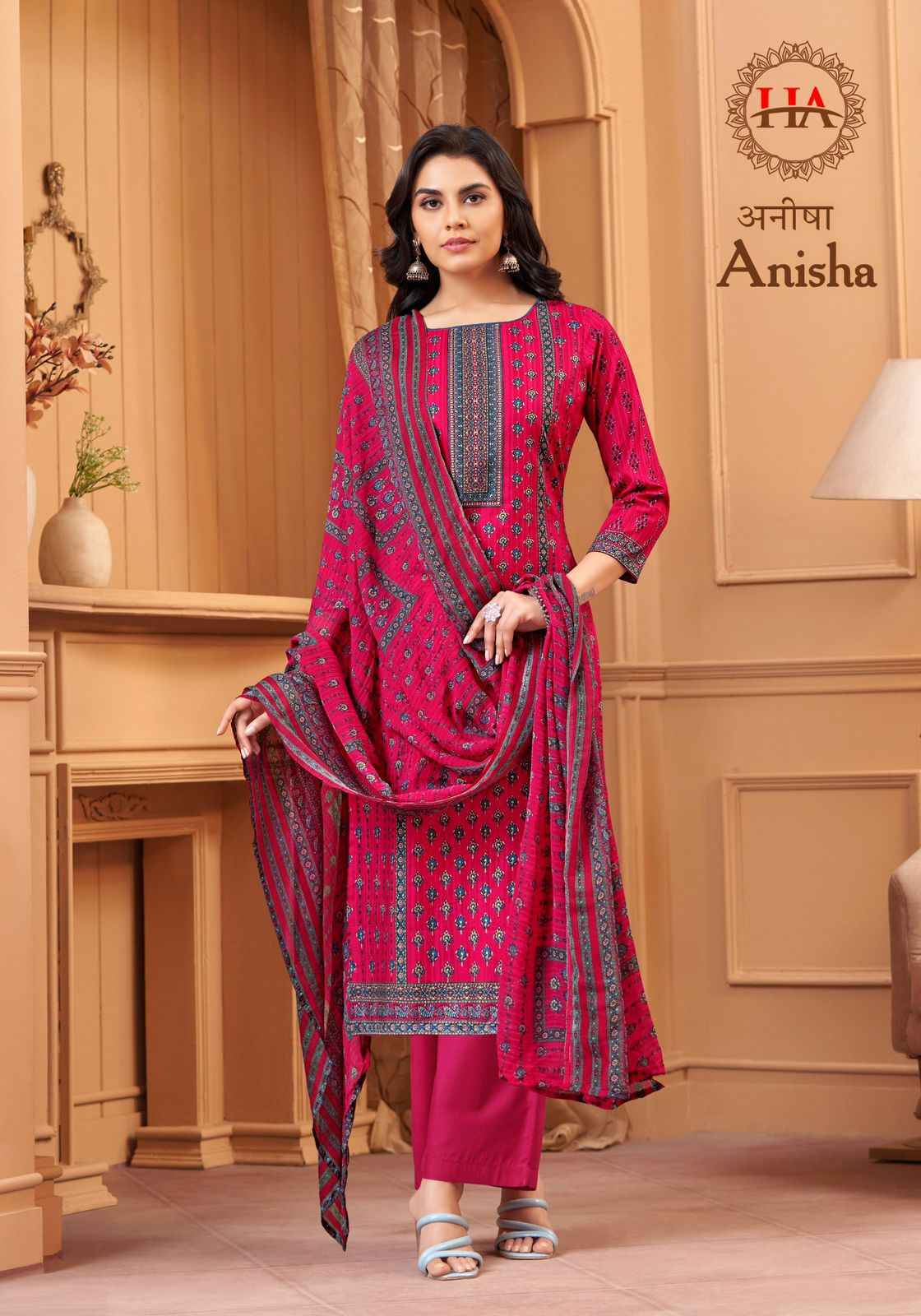 Harshit Anisha Pure Cotton Dress Material (8 Pc Catalog)