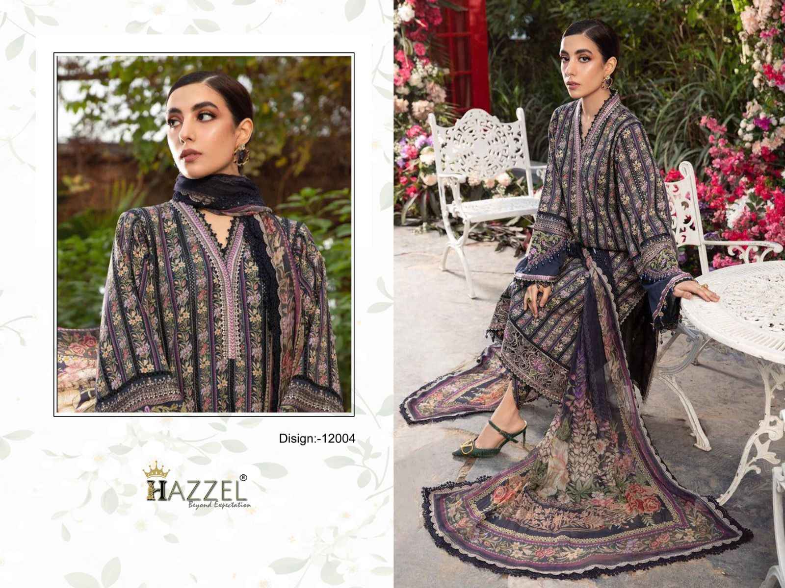 Hazzel Best Of Queens Court Vol-12 Cotton Dress Material (4 Pc Catalog)