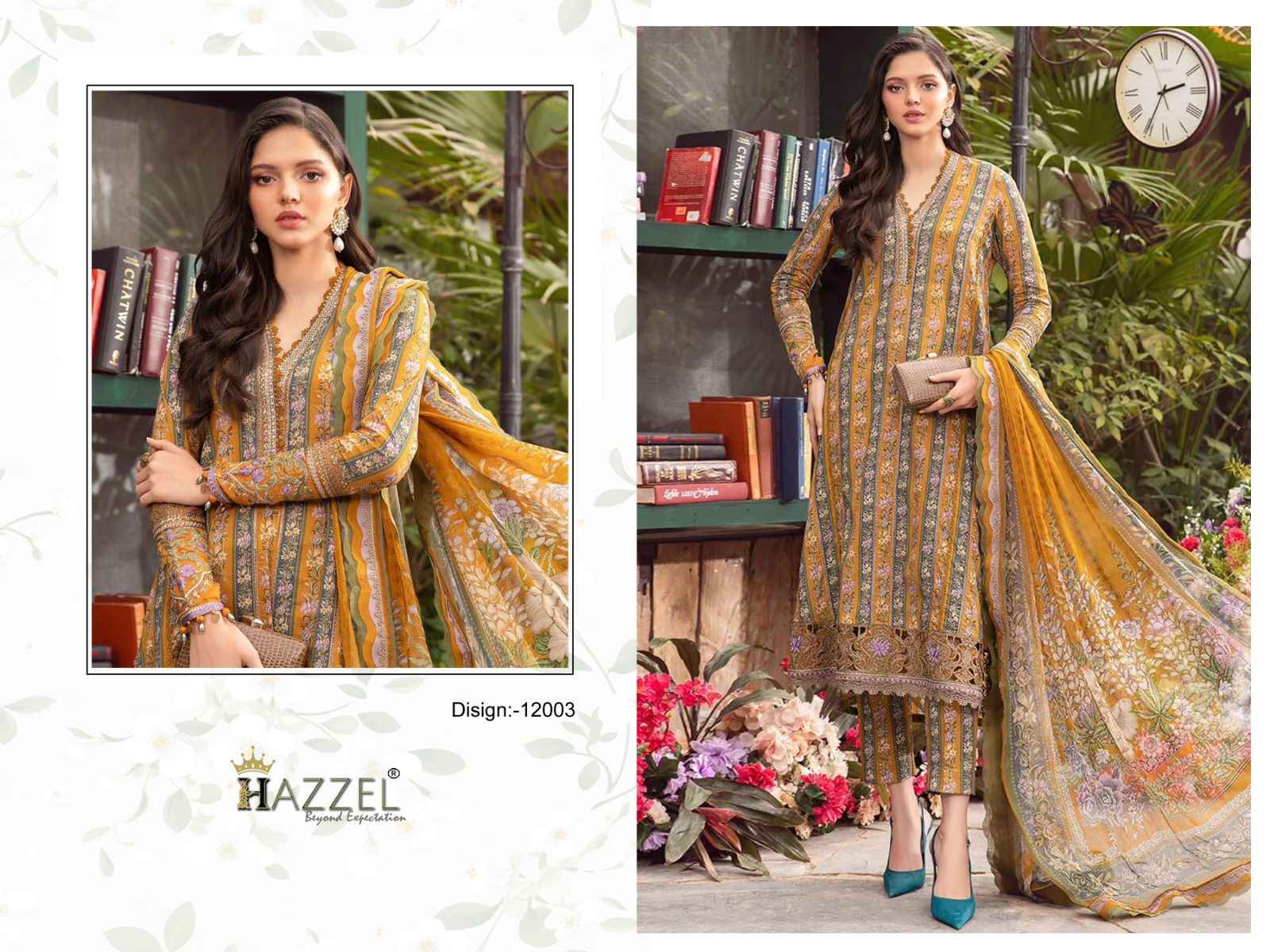 Hazzel Best Of Queens Court Vol-12 Cotton Dress Material (4 Pc Catalog)