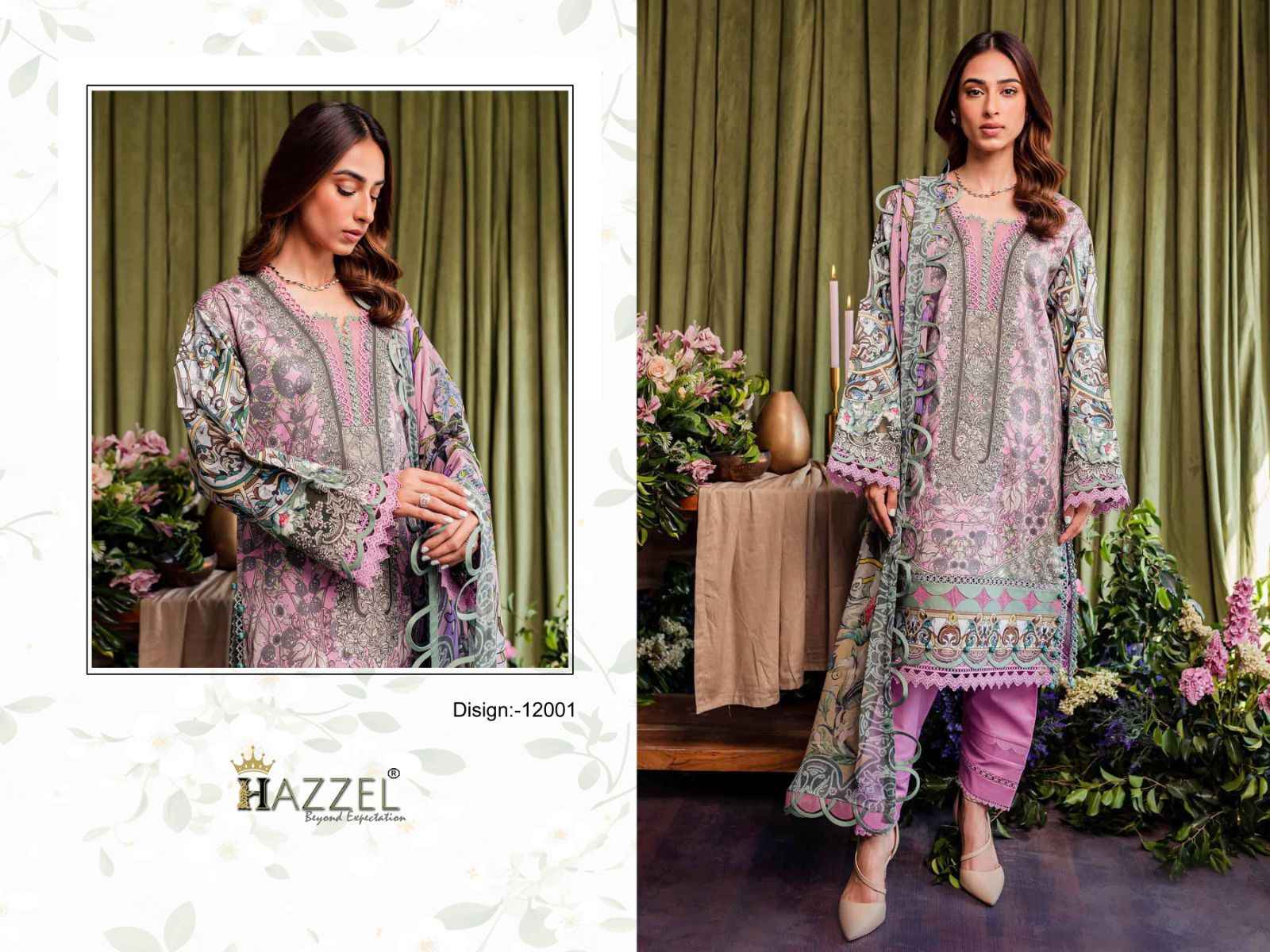 Hazzel Best Of Queens Court Vol-12 Cotton Dress Material (4 Pc Catalog)