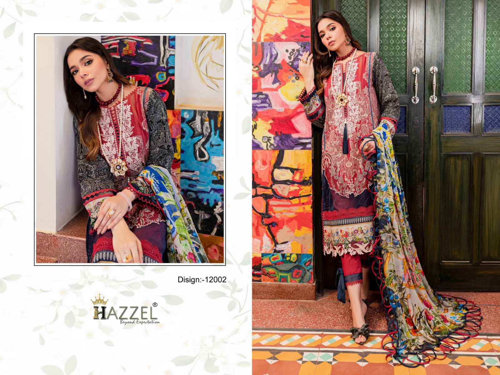 Hazzel Best Of Queens Court Vol-12 Cotton Dress Material (4 Pc Catalog)