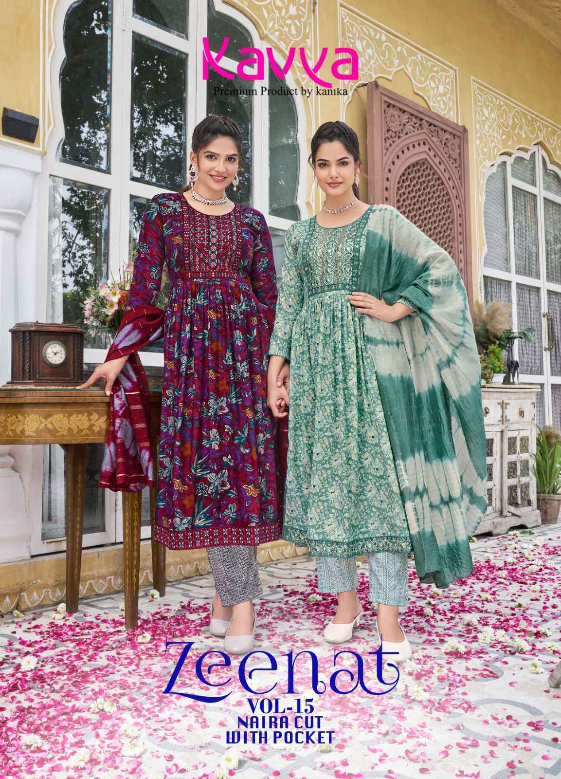 Kavya Zeenat Vol-15 Capsule Readymade Suit (10 pcs Catalogue)