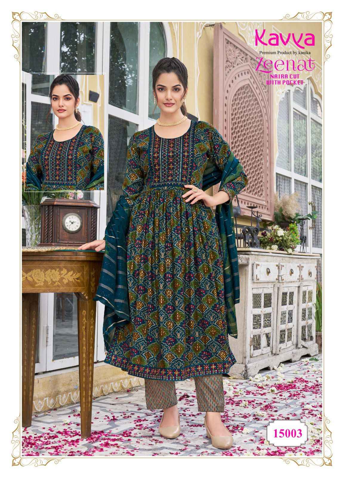 Kavya Zeenat Vol-15 Capsule Readymade Suit (10 pcs Catalogue)