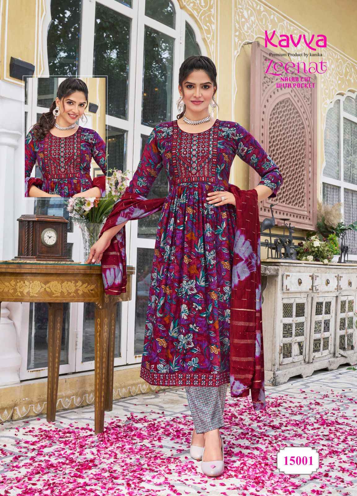 Kavya Zeenat Vol-15 Capsule Readymade Suit (10 pcs Catalogue)