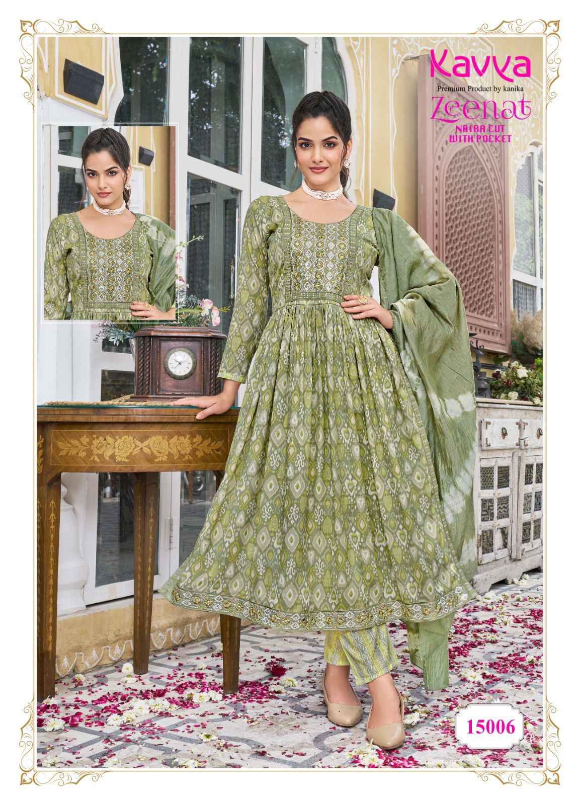 Kavya Zeenat Vol-15 Capsule Readymade Suit (10 pcs Catalogue)