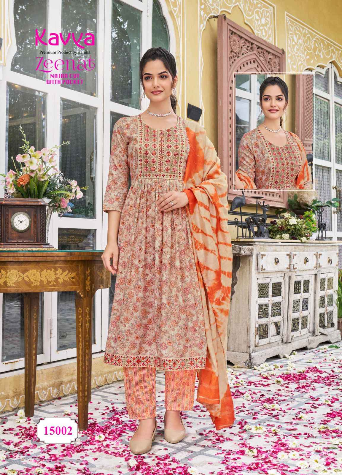 Kavya Zeenat Vol-15 Capsule Readymade Suit (10 pcs Catalogue)