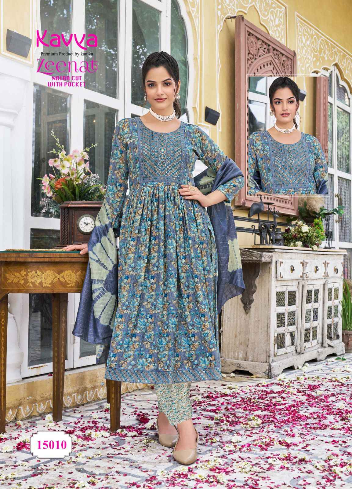 Kavya Zeenat Vol-15 Capsule Readymade Suit (10 pcs Catalogue)