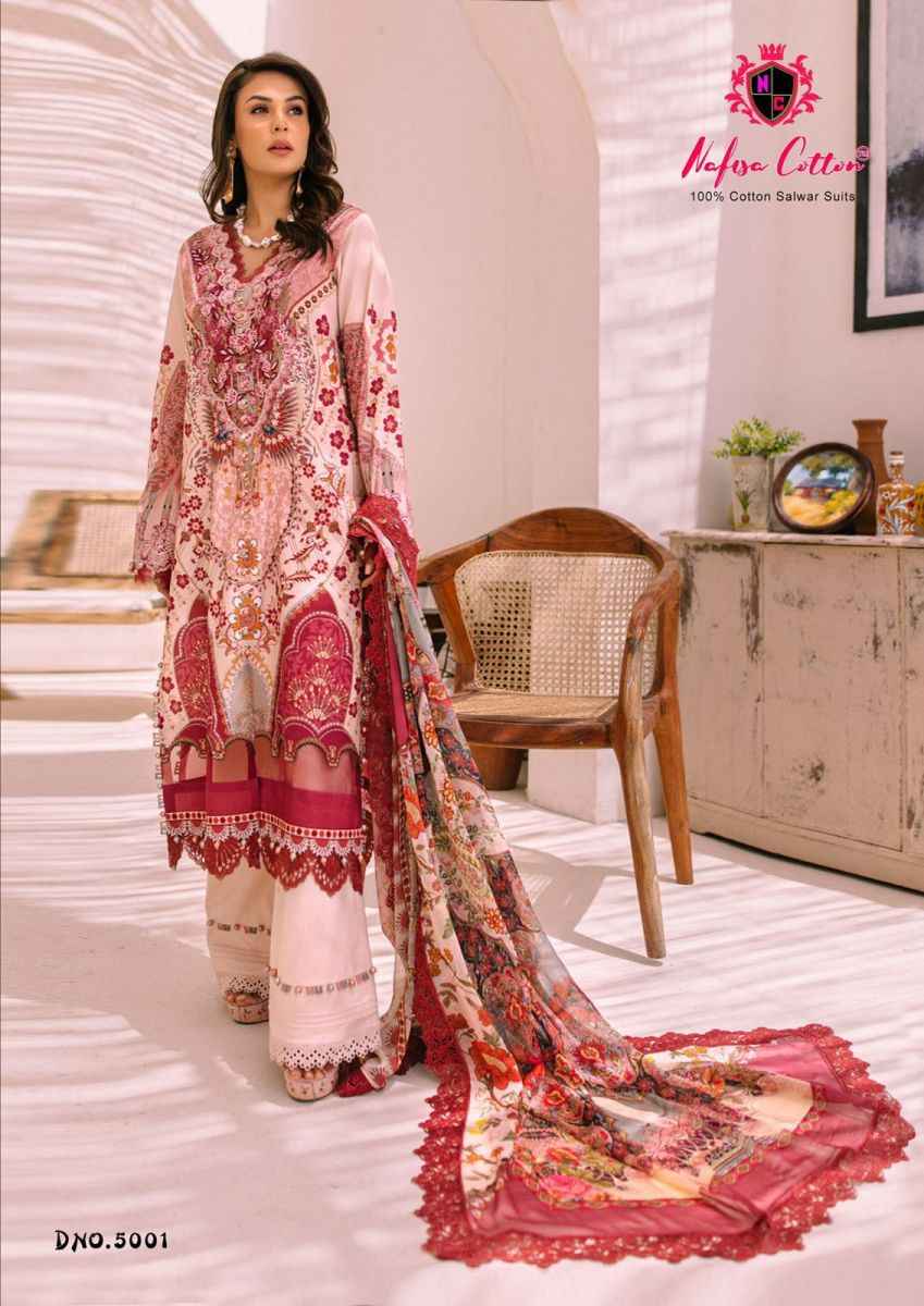 Nafisa Cotton Andaaz Karachi Suit Vol-5 Cotton Dress Material (6 Pc Catalog)