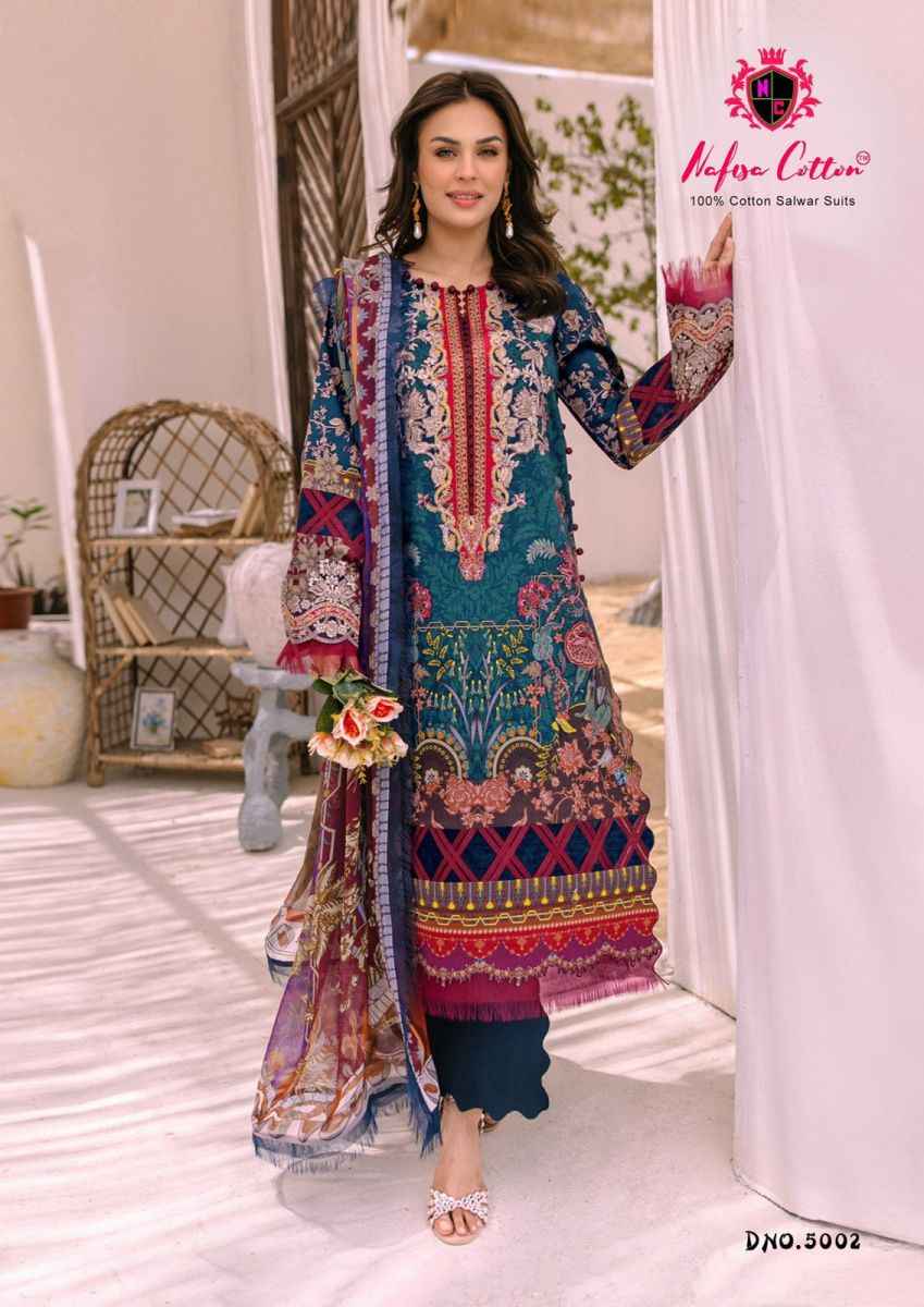 Nafisa Cotton Andaaz Karachi Suit Vol-5 Cotton Dress Material (6 Pc Catalog)