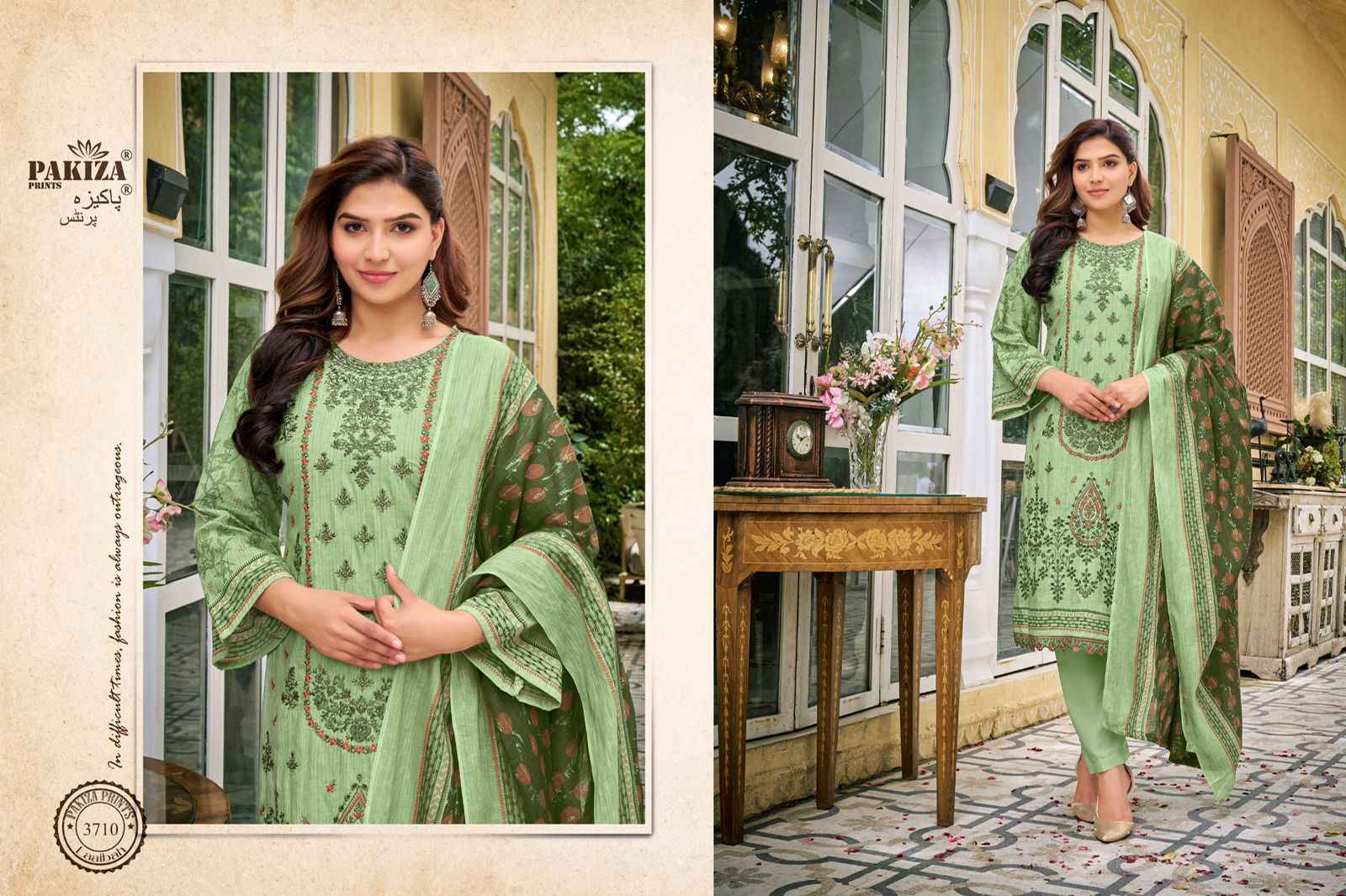 Pakiza Prints Laaibah Vol-37 Lawn Cotton Dress Material (10 Pc Catalouge)