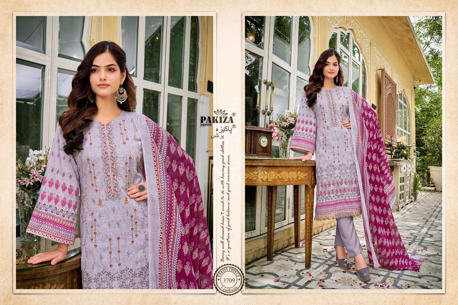 Pakiza Prints Laaibah Vol-37 Lawn Cotton Dress Material (10 Pc Catalouge)