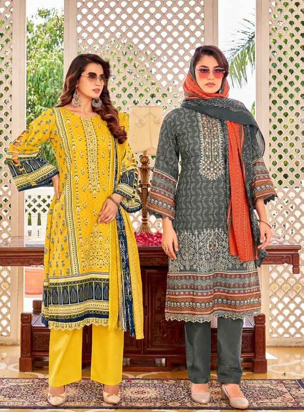 Pakiza Prints Umam Vol-38 Lawn Cotton Dress Material (10 Pc Catalouge)