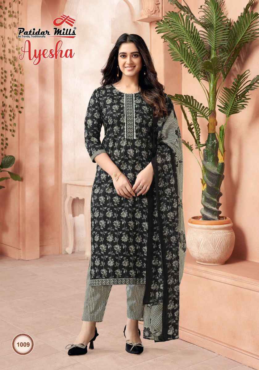 Patidar Mills Ayesha Cotton Dress Material 10 pcs Catalogue