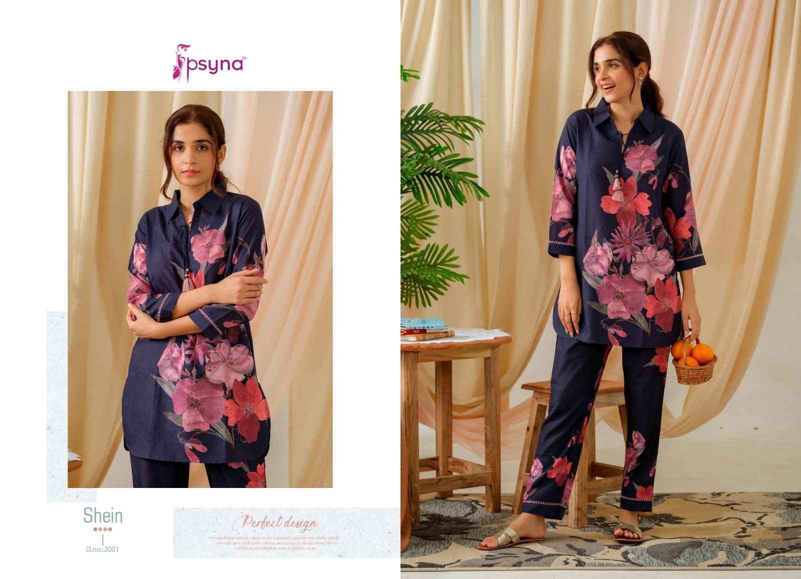 Psyna Shein Vol 2 Poly Linen Trendy Cords Sets 6 pcs Catalogue