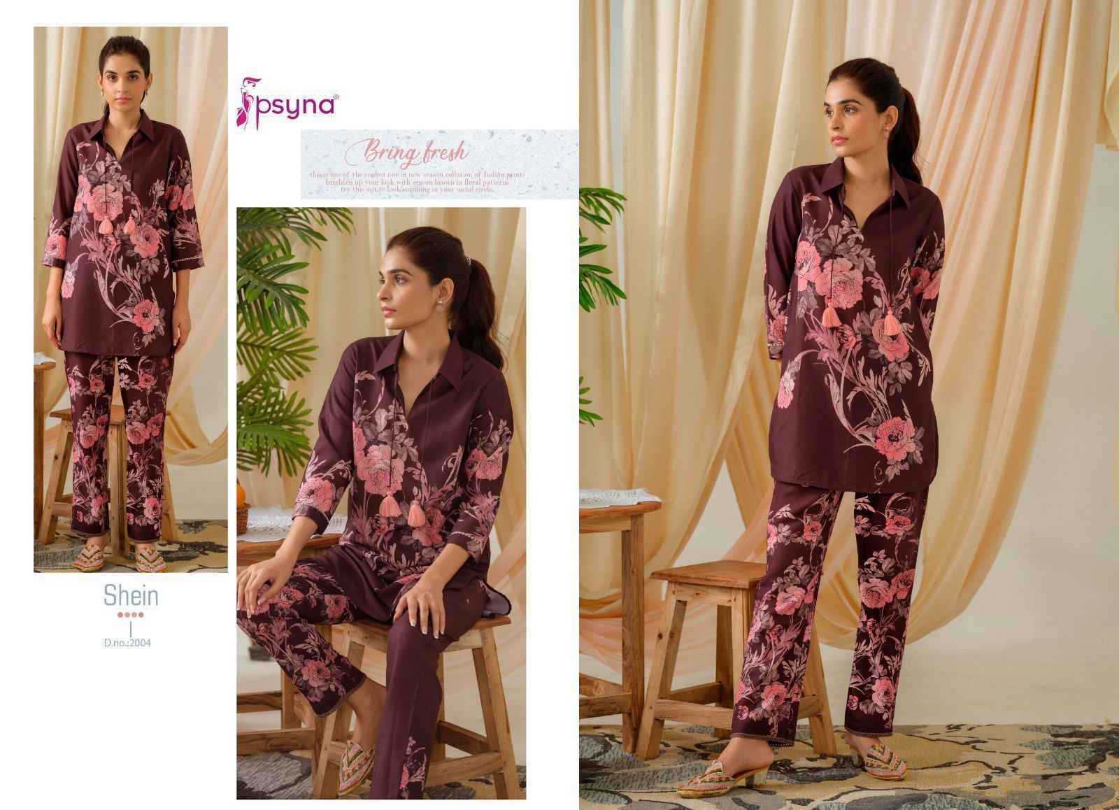 Psyna Shein Vol 2 Poly Linen Trendy Cords Sets 6 pcs Catalogue