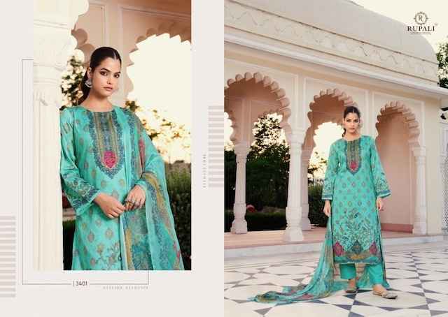 Rupali Fashion Morpankh Jam Satin Dress Material 6 pcs Catalogue