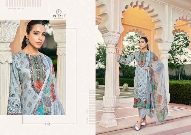 Rupali Fashion Morpankh Jam Satin Dress Material 6 pcs Catalogue